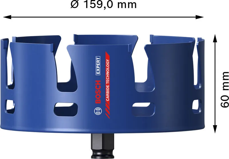 EXPERT Construction Material Power Change Plus testera za otvore, 159×60 mm 2608901949