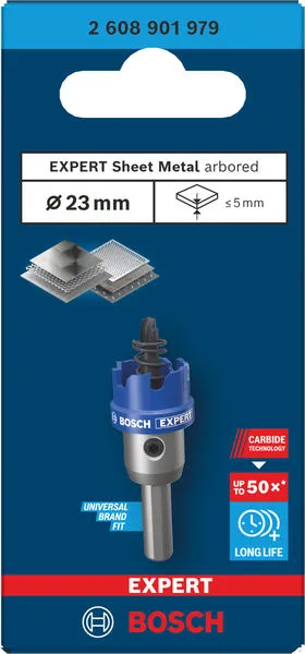 EXPERT Sheet Metal testera za otvore sa osovinom, 23×5 mm 2608901979