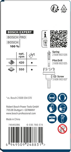EXPERT Sheet Metal testera za otvore sa osovinom, 29×5 mm 2608901985