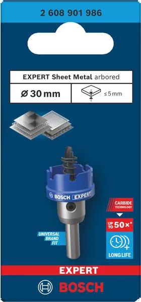 EXPERT Sheet Metal testera za otvore sa osovinom, 30×5 mm 2608901986