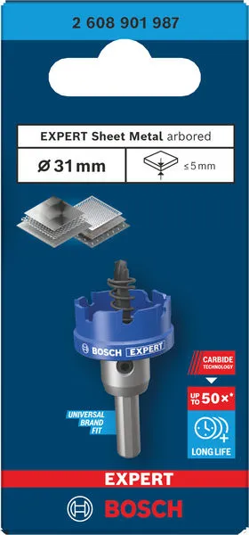 EXPERT Sheet Metal testera za otvore sa osovinom, 31×5 mm 2608901987