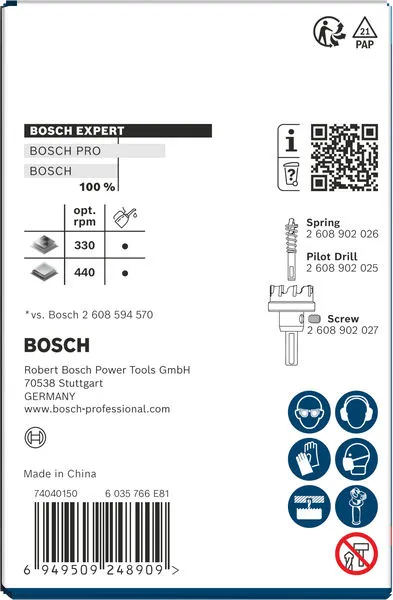 EXPERT Sheet Metal testera za otvore sa osovinom, 36×5 mm 2608901992