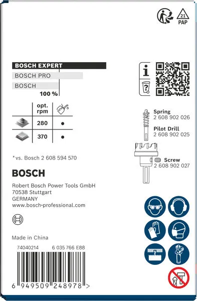 EXPERT Sheet Metal testera za otvore sa osovinom, 43×5 mm 2608901999