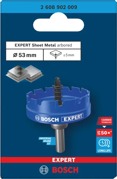 EXPERT Sheet Metal testera za otvore sa osovinom, 53×5 mm 2608902009