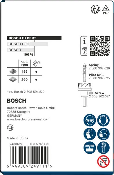 EXPERT Sheet Metal testera za otvore sa osovinom, 61×5 mm 2608902013