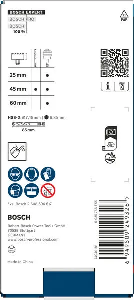 EXPERT Power Change Plus držač sa vodećom burgijom, šestostrani prihvat 8,7 mm, HSS-G, 7,15×45×85 mm 2608902034