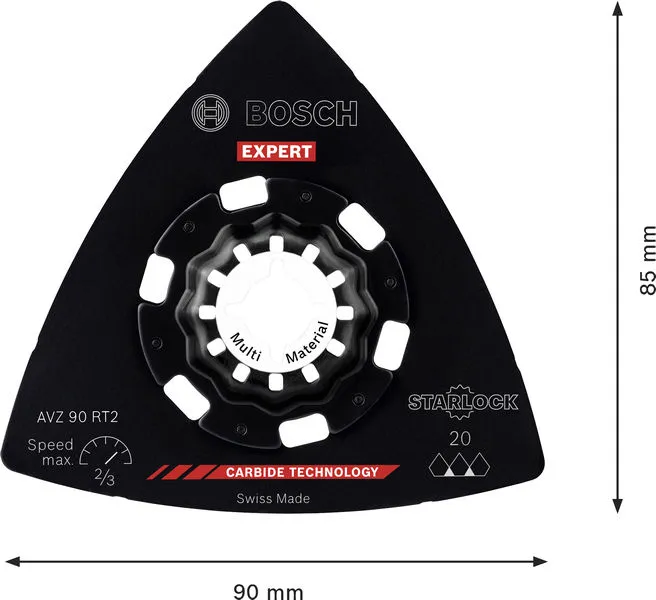 EXPERT AVZ 90 RT2 brusna ploča, 90 mm 2608902061