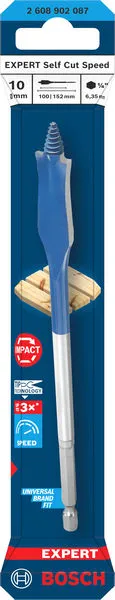 EXPERT Self Cut Speed pljosnata burgija, 10×152 mm 2608902087