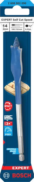 EXPERT Self Cut Speed pljosnata burgija, 14×152 mm 2608902090