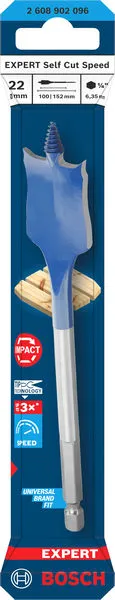 EXPERT Self Cut Speed pljosnata burgija, 22×152 mm 2608902096