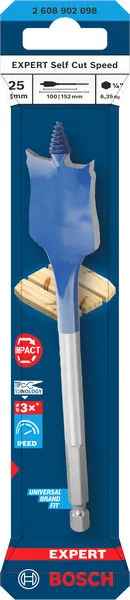 EXPERT Self Cut Speed pljosnata burgija, 25×152 mm 2608902098