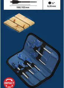 Set EXPERT Self Cut Speed pljosnatih burgija od 16/18/20/22/25/32 + produžetak od 152 mm, 7 delova 2608902110