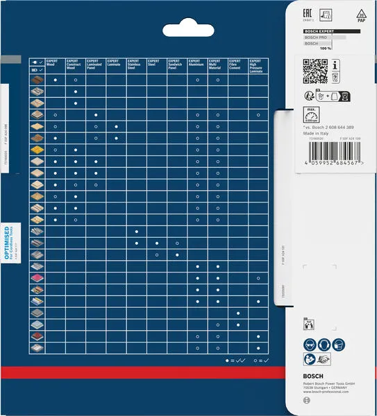 EXPERT Laminated Panel cordless list kružne testere, 190×2,1/1,4×30 mm, T60 2608902128