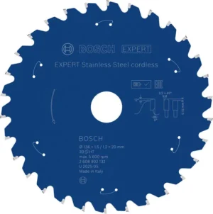 Bosch EXPERT Stainless Steel aku list kružne testere, 136×1,5/1,2×20 mm, T30 2608902132
