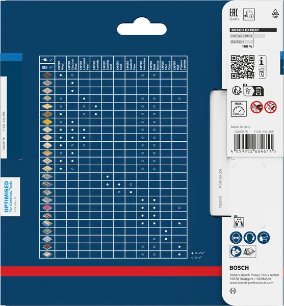EXPERT Stainless Steel cordless list kružne testere, 140×1,5/1,2×20 mm, T30 2608902133