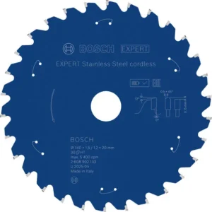 Bosch EXPERT Stainless Steel cordless list kružne testere, 140×1,5/1,2×20 mm, T30 2608902133