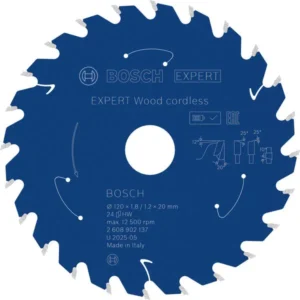 Bosch EXPERT Wood aku list kružne testere, 120×1,8/1,2×20 mm, T24 2608902137