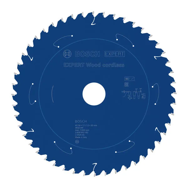 Bosch EXPERT Wood cordless list kružne testere, 216×1,7/1,2×30 mm, T48 2608902162