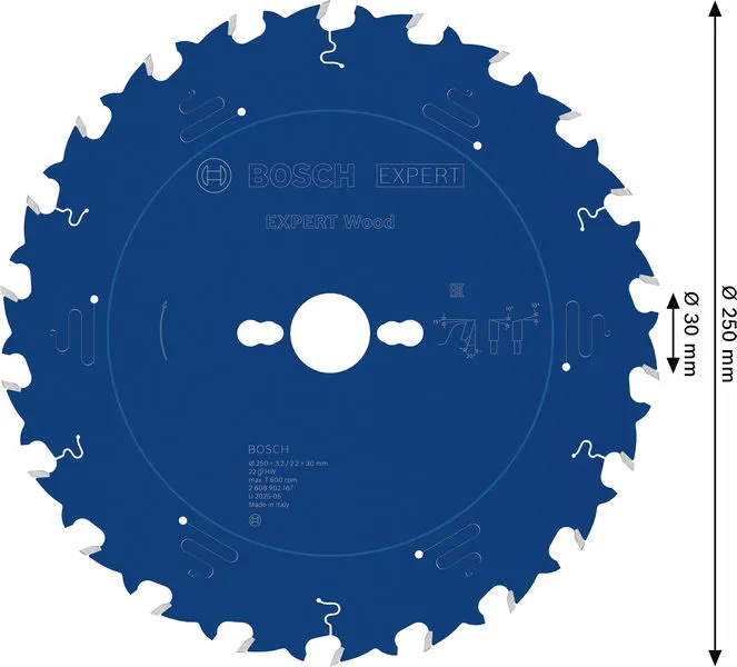 EXPERT Wood list kružne testere, 250×3,2/2,2×30 mm, T22 2608902167