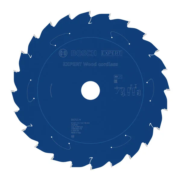 Bosch EXPERT Wood cordless list kružne testere, 254×2,1/1,6×30 mm, T24 2608902173