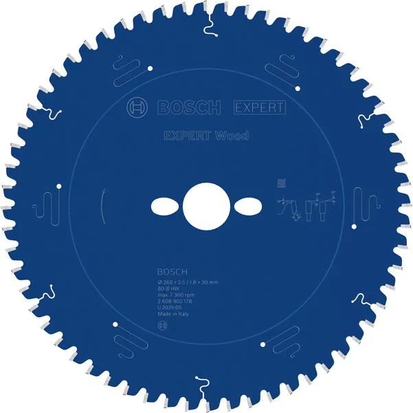 Bosch EXPERT Wood list kružne testere, 260×2,5/1,8×30 mm, T60 2608902178