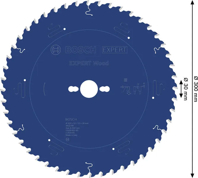 EXPERT Wood list kružne testere, 300×3,2/2,2×30 mm, T48 2608902181