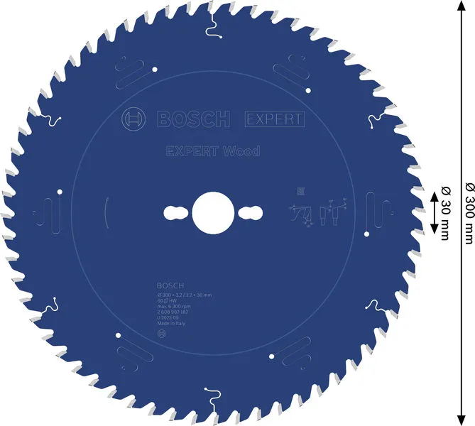EXPERT Wood list kružne testere, 300×3,2/2,2×30 mm, T60 2608902182