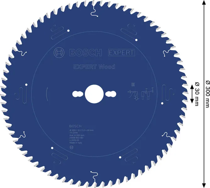 EXPERT Wood list kružne testere, 300×3,2/2,2×30 mm, T72 2608902183