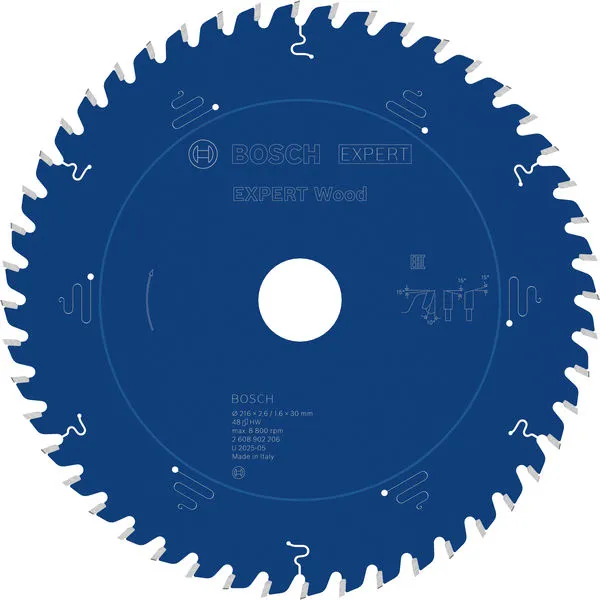 Bosch EXPERT Wood list kružne testere, 216×2,6/1,6×30 mm, T48 2608902206