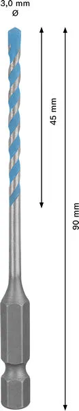 EXPERT HEX-9 Multi Construction burgija, 3×45×90 mm 2608902248