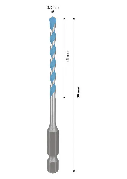 EXPERT HEX-9 Multi Construction burgija, 3,5×45×90 mm 2608902249