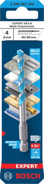 EXPERT HEX-9 Multi Construction burgija, 4×45×90 mm 2608902250