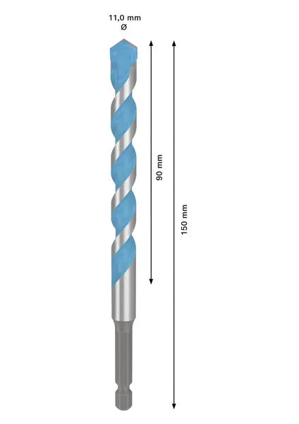 EXPERT HEX-9 Multi Construction burgija, 11×90×150 mm 2608902273