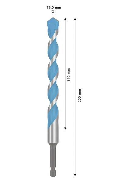 EXPERT HEX-9 Multi Construction burgija, 16×150×200 mm 2608902279