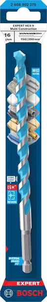 EXPERT HEX-9 Multi Construction burgija, 16×150×200 mm 2608902279