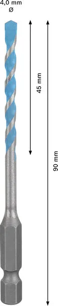 EXPERT HEX-9 Multi Construction burgija, 4×45×90 mm 2608902281