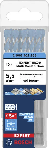 EXPERT HEX-9 Multi Construction burgija, 5,5×60×100 mm 2608902283