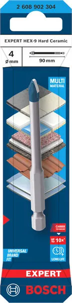 EXPERT HEX-9 Hard Ceramic burgija (4×90 mm) 2608902304