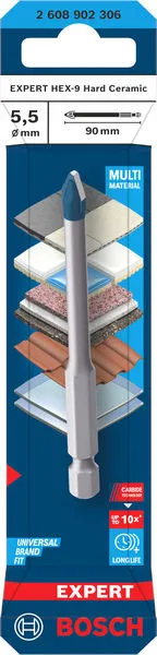 EXPERT HEX-9 Hard Ceramic burgija, 5,5×90 mm 2608902306