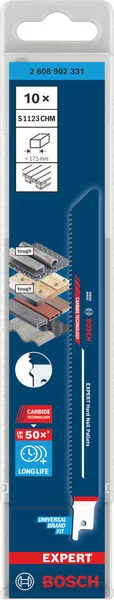 EXPERT Hard Nail Pallets S1123CHM list testere, 10 kom. 2608902331