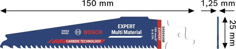 EXPERT Multi Material S959XHM list testere, 10 kom. 2608902333