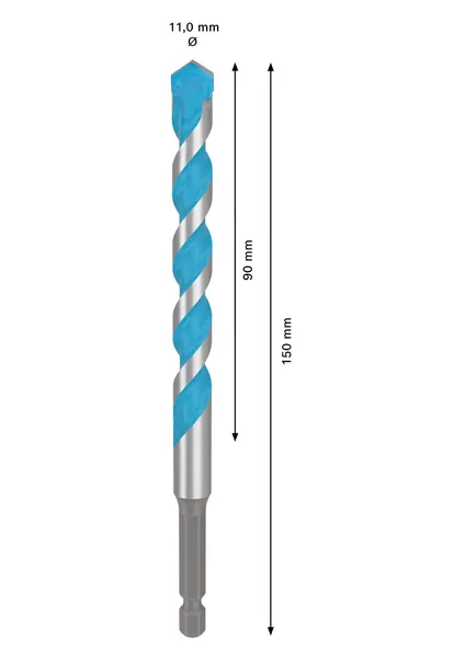 EXPERT HEX-9 Multi Construction burgija, 11×90×150 2608902352