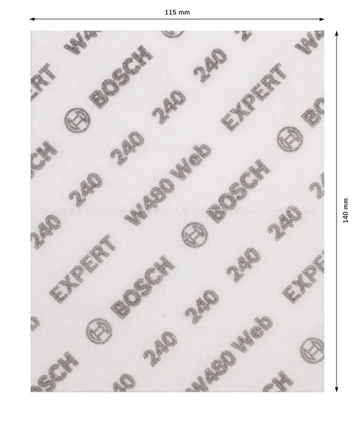 Ručni brusni list EXPERT W480 Web 1/4, 115 mm x 140 mm, G240 2608902383
