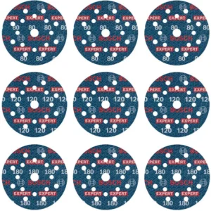 Bosch EXPERT O780 set brusnih ploča sa folijom, 125 mm, G80 (3×)