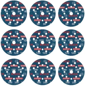 Bosch EXPERT O780 set brusnih ploča sa folijom, 125 mm, G80 (3×)
