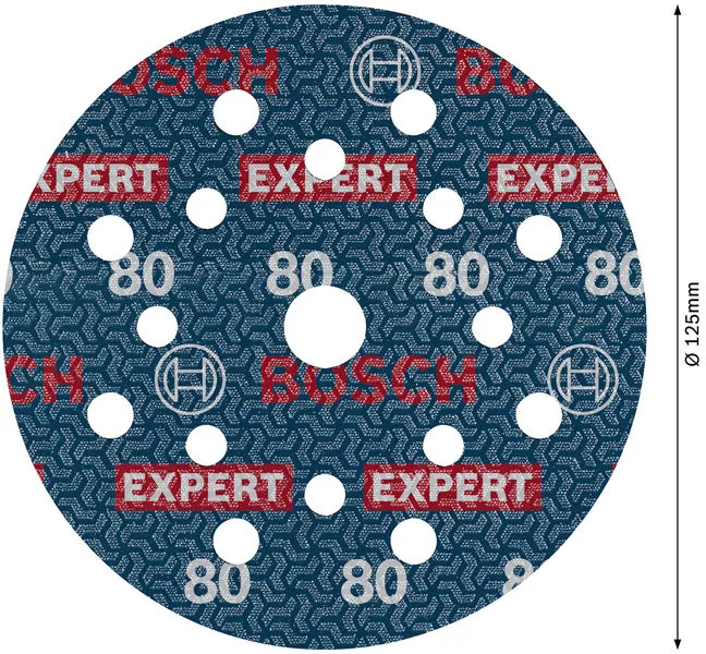 EXPERT O780 brusni disk sa folijom, 125 mm, G80 2608902417