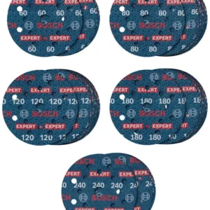 Bosch EXPERT O780 set brusnih ploča sa folijom, 125 mm, G60 (5×)