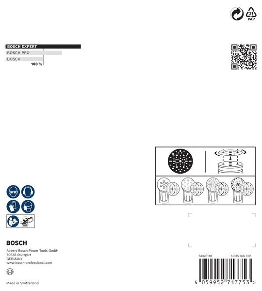 EXPERT O780 brusni disk sa folijom, 150 mm, G150 2608902443