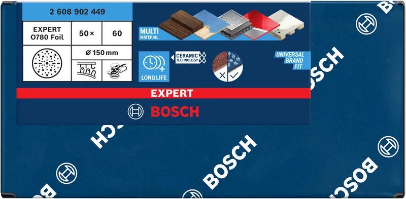EXPERT O780 brusni disk sa folijom, 150 mm, G60 2608902449