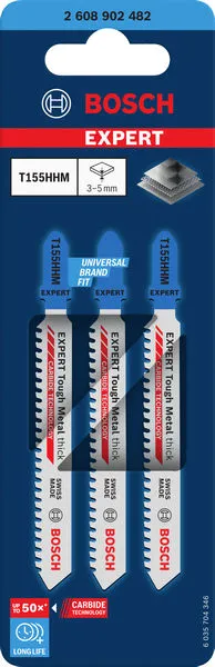EXPERT Tough Metal thick T155HHM list ubodne testere, 3 kom. 2608902482
